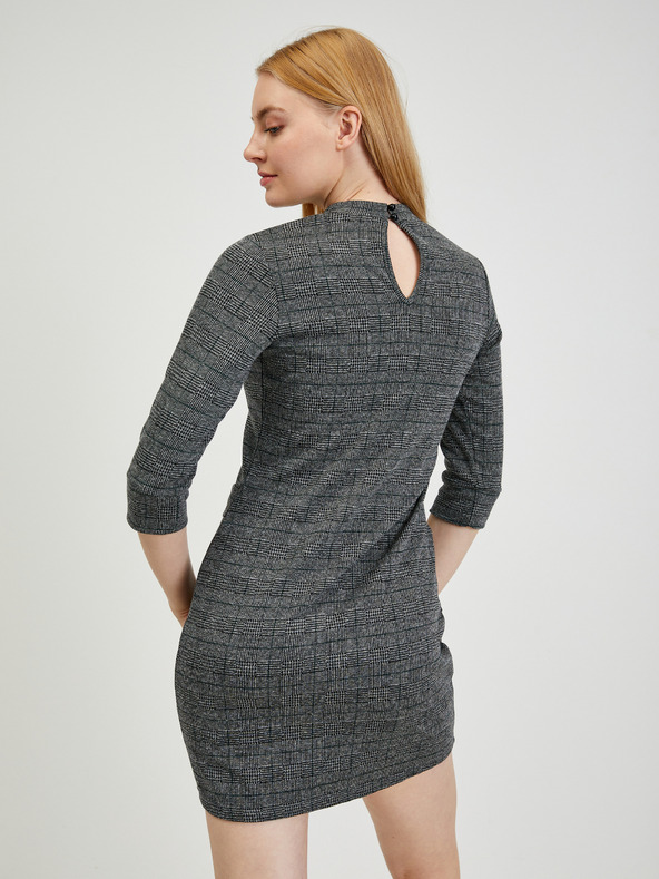 Orsay Rochie gri de damă în carouri ORSAY