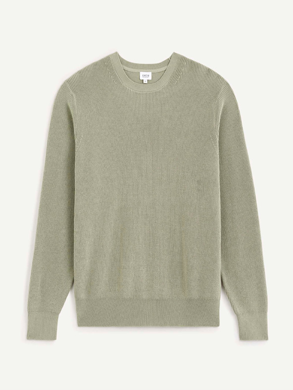 Celio Pulover cu dungi verde deschis pentru bărbați Celio Dexter