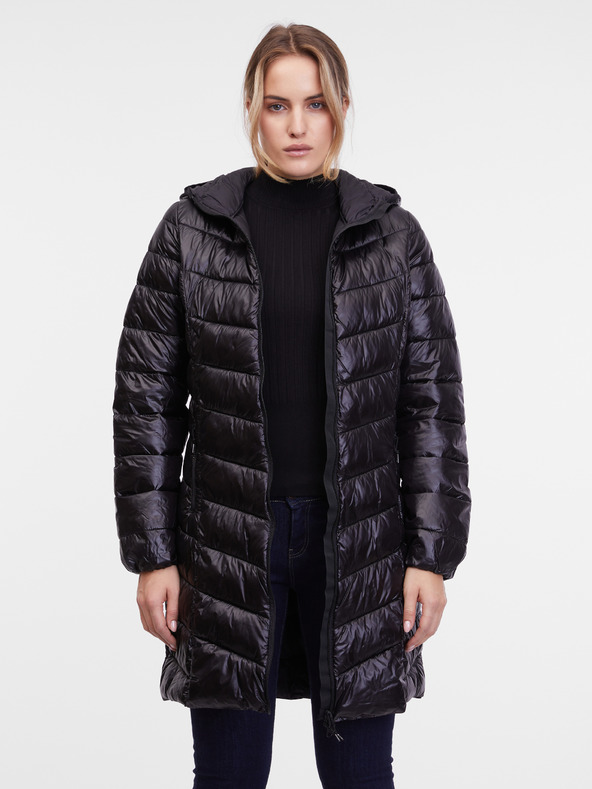 Orsay Geacă matlasată neagră pentru femei ORSAY