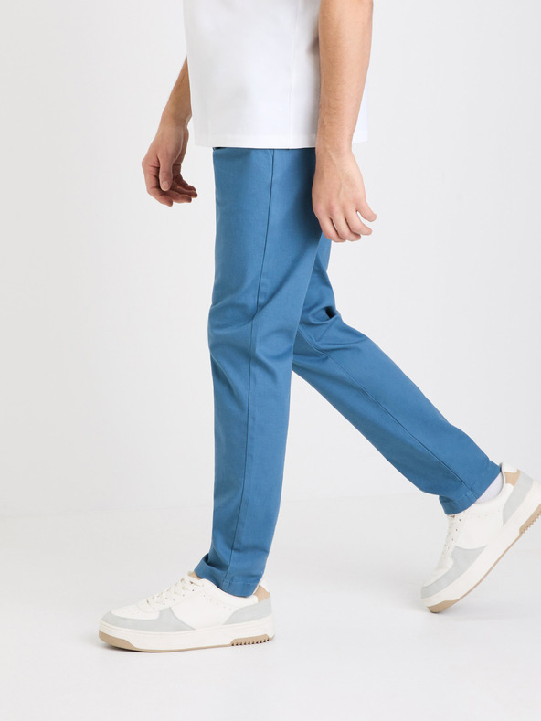 Celio Pantaloni chino albaștri pentru bărbați Celio Tocharles