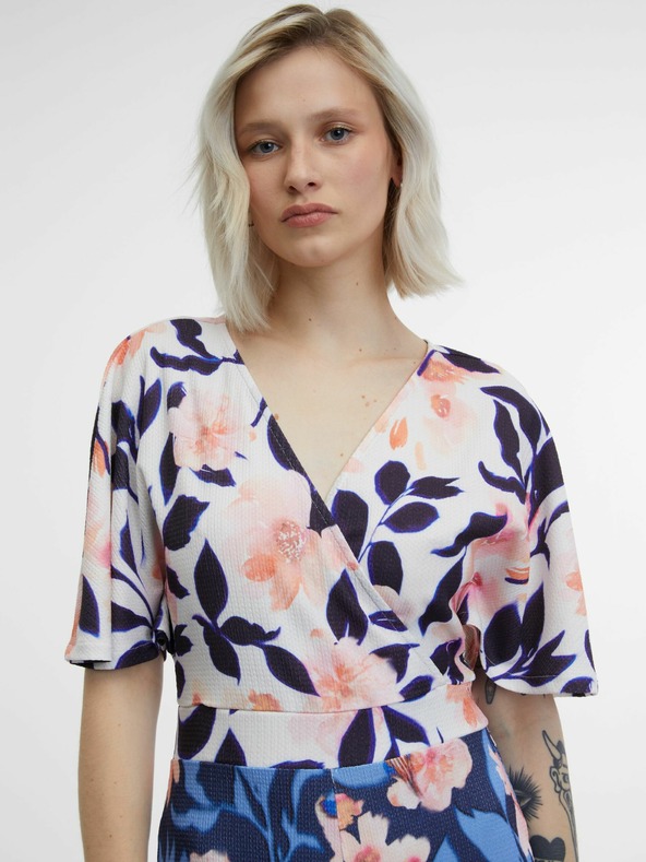 Orsay Salopetă cu model floral roz-albastru pentru femei ORSAY