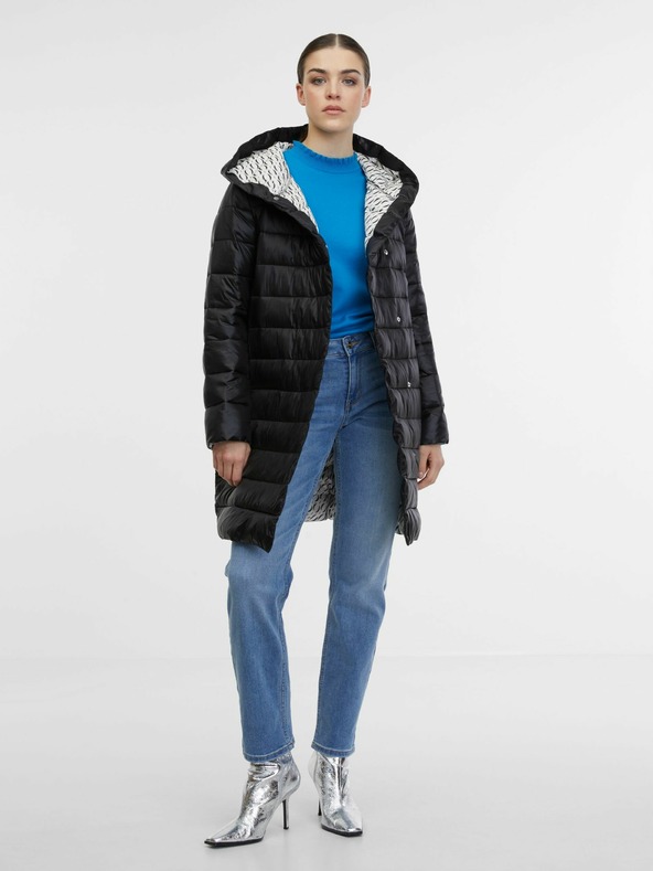 Orsay Geacă matlasată neagră pentru femei ORSAY