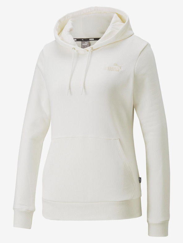 Puma Cremă Puma ESS+ Broderie Hoodie TR