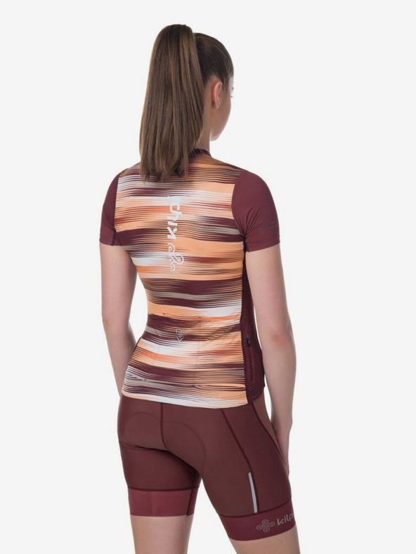 Kilpi Tricou de ciclism albastru și roz pentru femei Kilpi MOATE