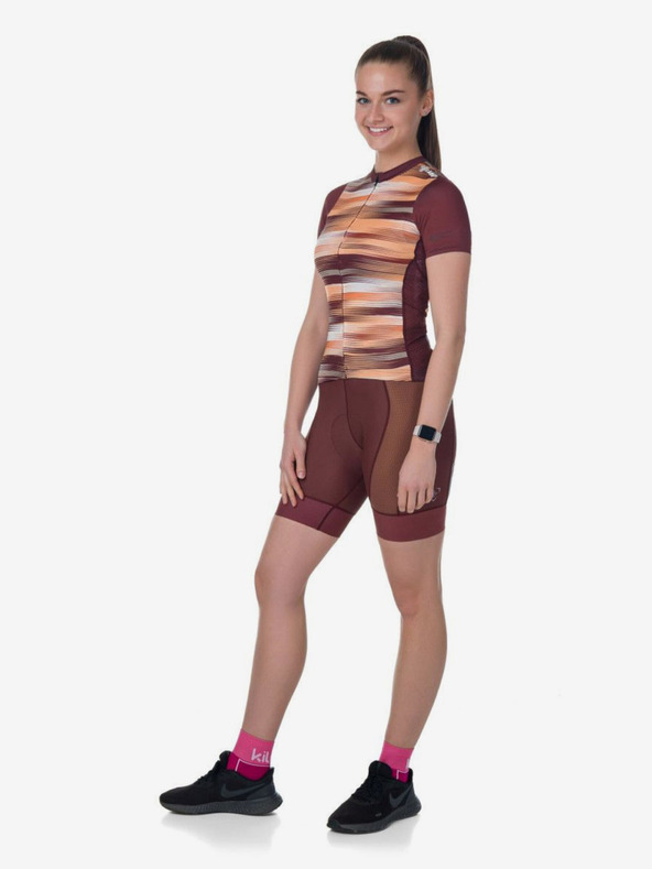 Kilpi Tricou de ciclism albastru și roz pentru femei Kilpi MOATE