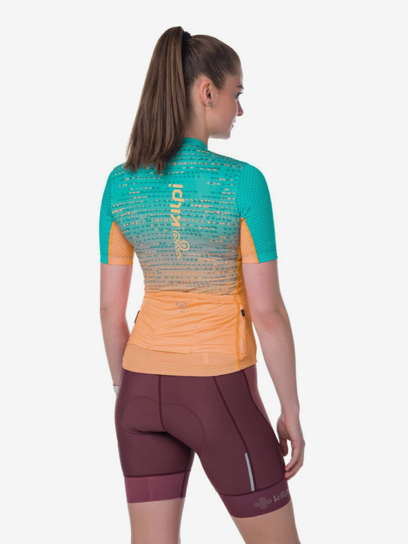 Kilpi Tricou de ciclism Kilpi RITAEL-W portocaliu și turcoaz pentru femei