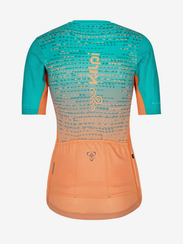 Kilpi Tricou de ciclism Kilpi RITAEL-W portocaliu și turcoaz pentru femei