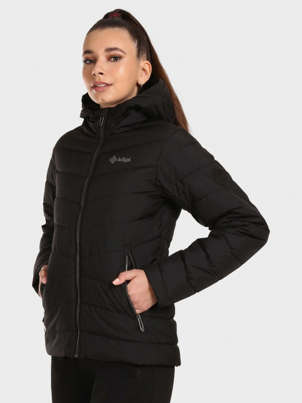 Kilpi Jachetă matlasată de iarnă neagră pentru femei Kilpi TASHA