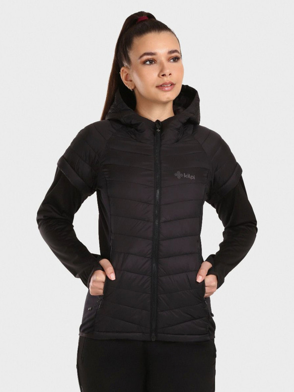 Kilpi Jachetă matlasată neagră de damă Kilpi VERONS