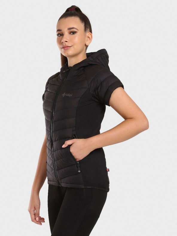 Kilpi Jachetă matlasată neagră de damă Kilpi VERONS