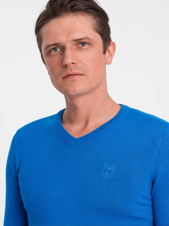 Ombre Clothing Pulover bărbătesc albastru Ombre Clothing