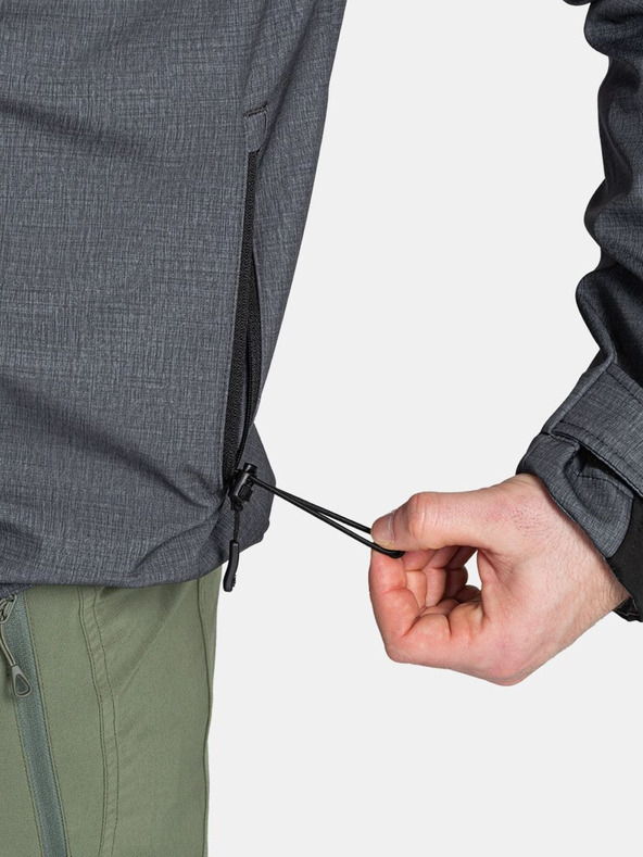 Kilpi Jachetă softshell neagră și gri pentru bărbați Kilpi RAVIO-M