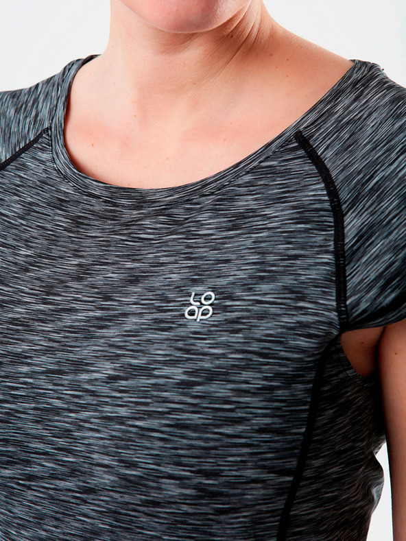 Loap Rochie gri cu dungi LOAP