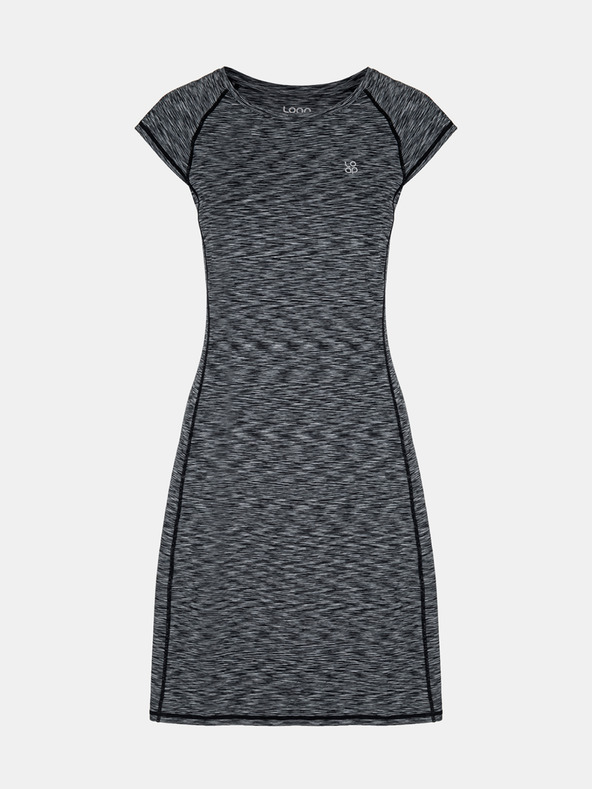 Loap Rochie gri cu dungi LOAP