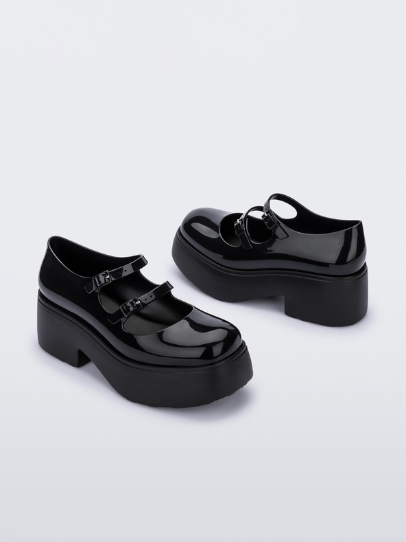 Melissa Negru Balerini cu platformă pentru femei Melissa Farah