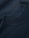 Ombre Clothing Jumătate de guler înalt tricotat pentru bărbați cu viscoză - albastru închis V4 OM-SWTN-0125 Ombre Clothing