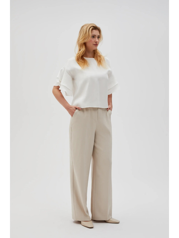 Moodo Tricou alb pentru femei Moodo