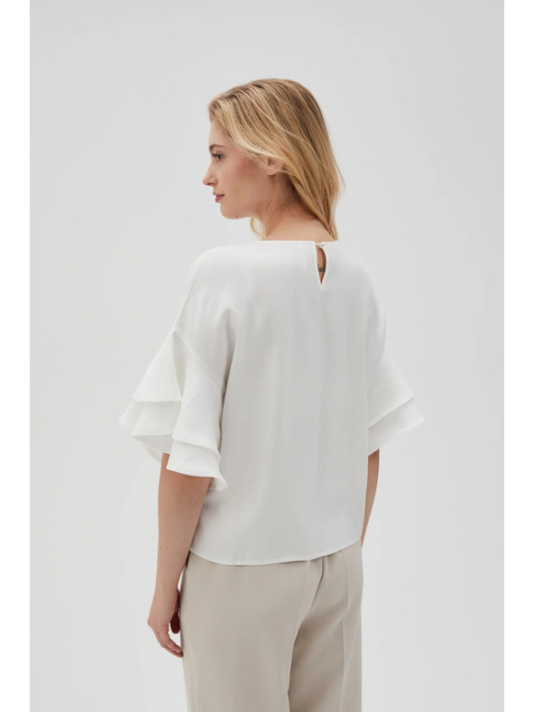 Moodo Tricou alb pentru femei Moodo
