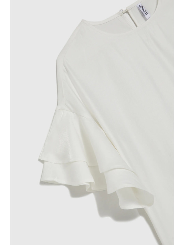 Moodo Tricou alb pentru femei Moodo