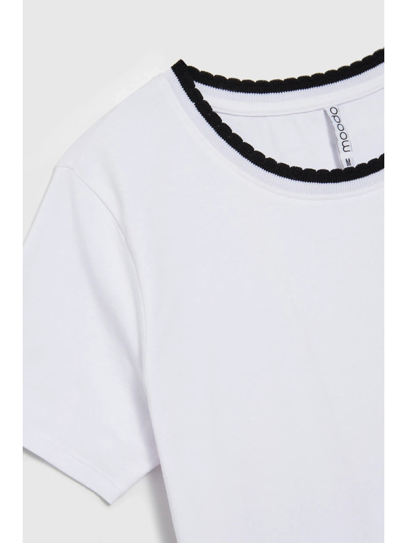 Moodo Tricou alb pentru femei Moodo
