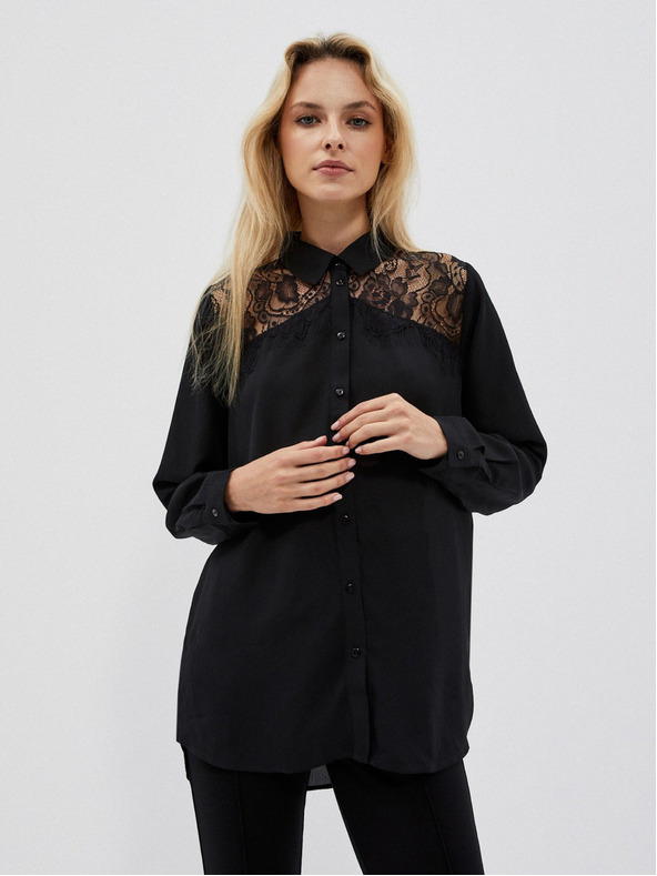Moodo Cămașă neagră de damă Moodo