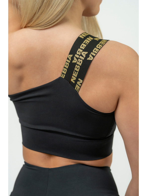 Nebbia Sutien sport cu susținere ridicată pentru femei NEBBIA INTENSE Asymmetric 841 Gold Nebbia