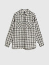 Moodo Cămașă în carouri albă și neagră pentru femei Moodo