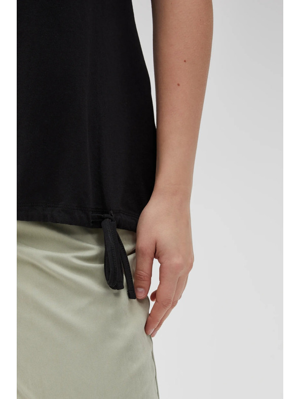 Moodo Tricou negru pentru femei Moodo