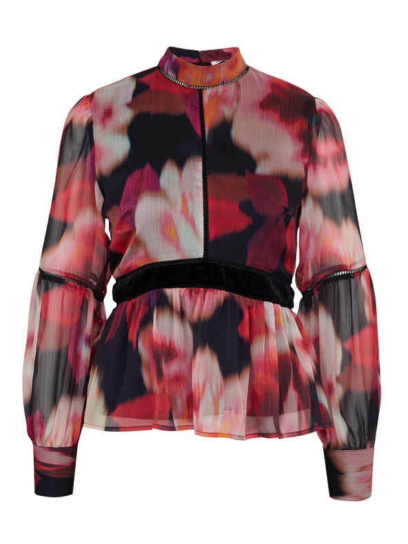 Orsay Bluză roșie cu model pentru femei ORSAY