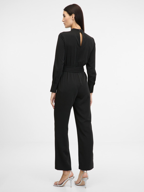 Orsay Salopetă neagră cu mânecă lungă pentru femei ORSAY