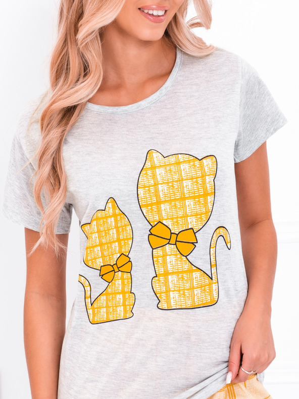 Edoti Pijama damă galbenă EDOTI