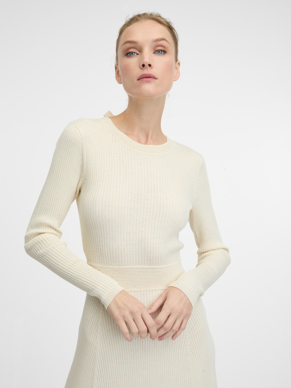 Orsay Rochie midi crem pentru femei ORSAY