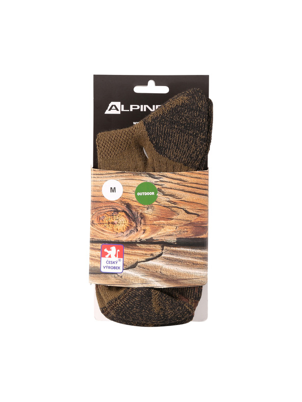 ALPINE PRO Șosete antibacteriene ALPINE PRO KEROWE gri piatră