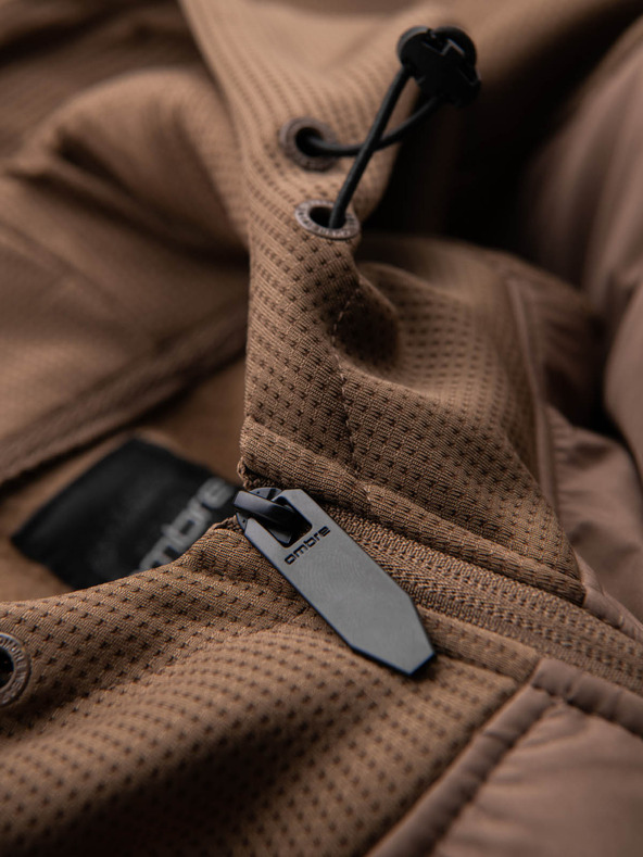 Ombre Clothing Geacă sport ușoară color pentru bărbați cu fleece Ombre Clothing