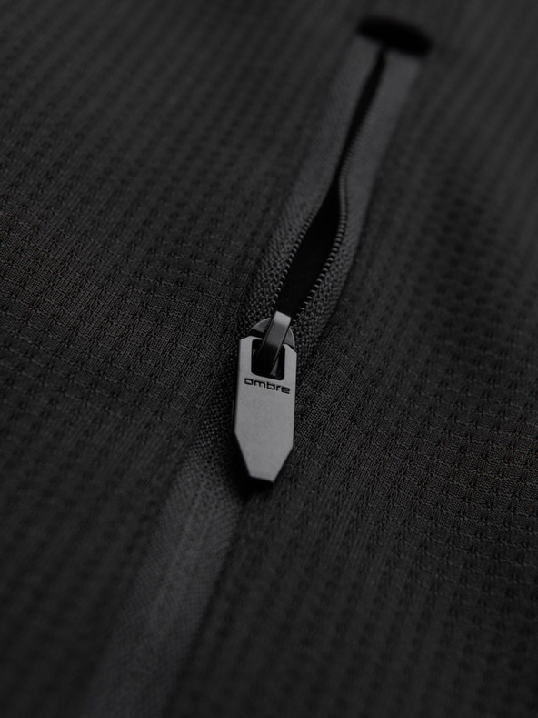 Ombre Clothing Geacă sport ușoară color pentru bărbați cu fleece Ombre Clothing