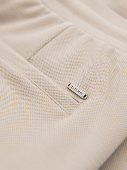 Ombre Clothing Pantaloni scurți tricotați pentru bărbați cu tiv răsfrânt Ombre Clothing