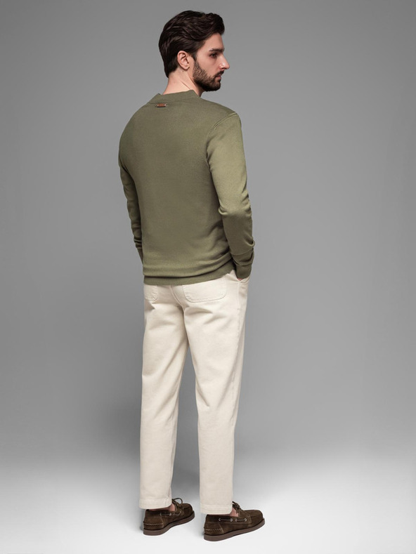 Ombre Clothing Pulover tricotat pentru bărbați cu puncte structurate Ombre Clothing