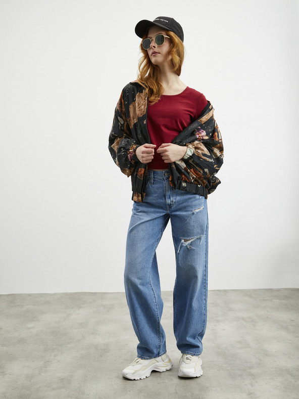 ZOOT.lab Tricou de bază pentru femei ZOOT.lab Mira burgundy