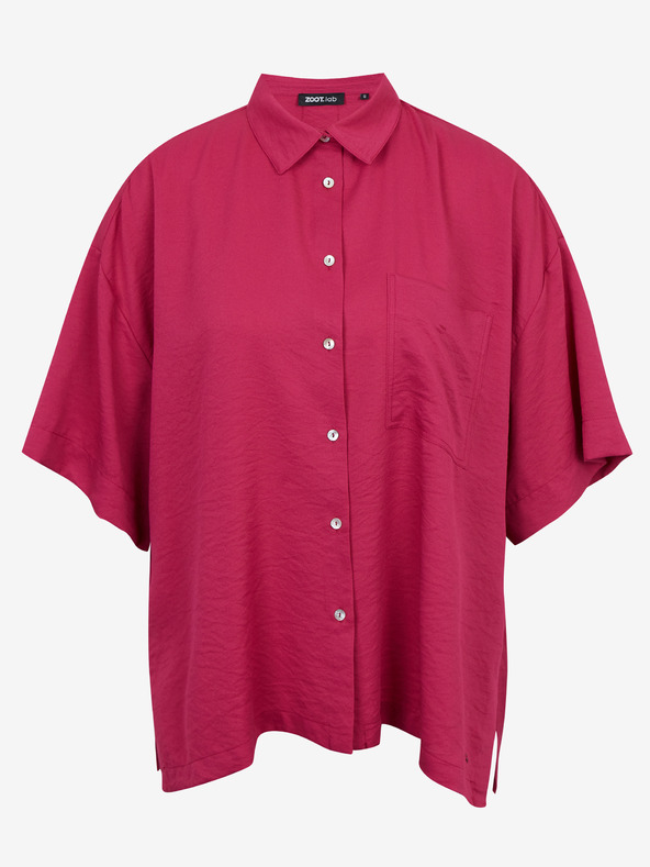 ZOOT.lab Cămașă oversize roz închis pentru femei ZOOT.lab Rhiannon