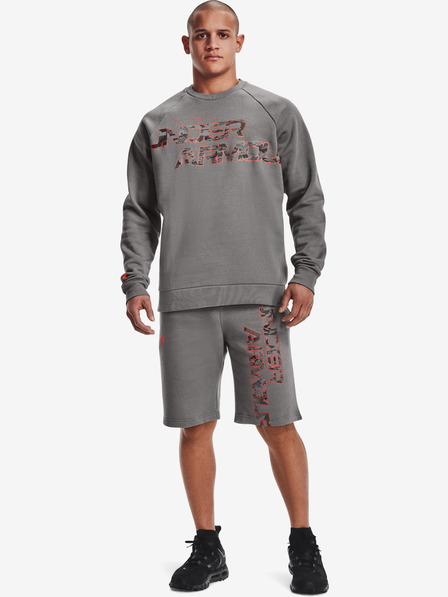 Under Armour Bluză pentru bărbați Under Armour UA RIVAL FLC CAMO SCRIPT CRW