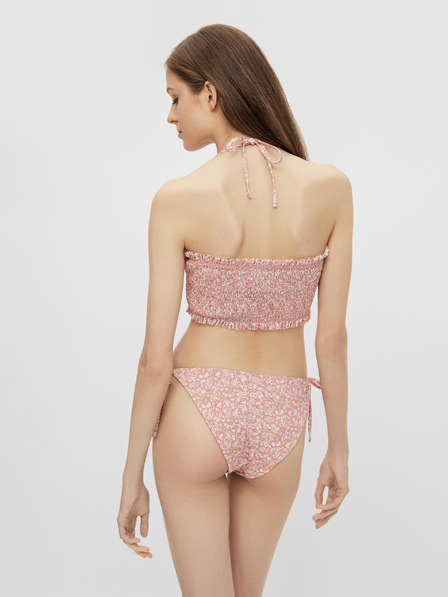 Pieces Fund de bikini roz floral Pieces Gaya