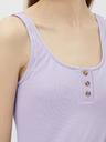 Pieces Tricou cu nasturi mov deschis Pieces Nancy