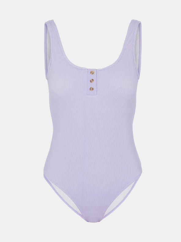 Pieces Tricou cu nasturi mov deschis Pieces Nancy