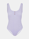 Pieces Tricou cu nasturi mov deschis Pieces Nancy
