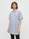 Pieces Cămașă cu dungi lungi de culoare albastru deschis Pieces Terra