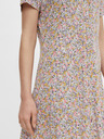Pieces Rochie cămașă cu flori galbene și mov Pieces Rilla