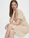 Pieces Rochie cu cravată florală crem Pieces Timberly