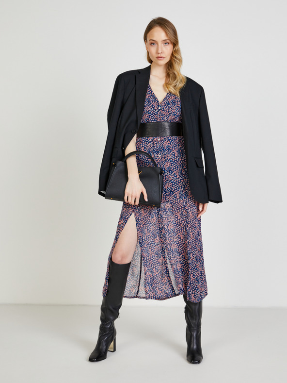 Pepe Jeans Cămașă cu model albastru închis pentru femei cu tăietură mediană Pepe Jeans Marilyn