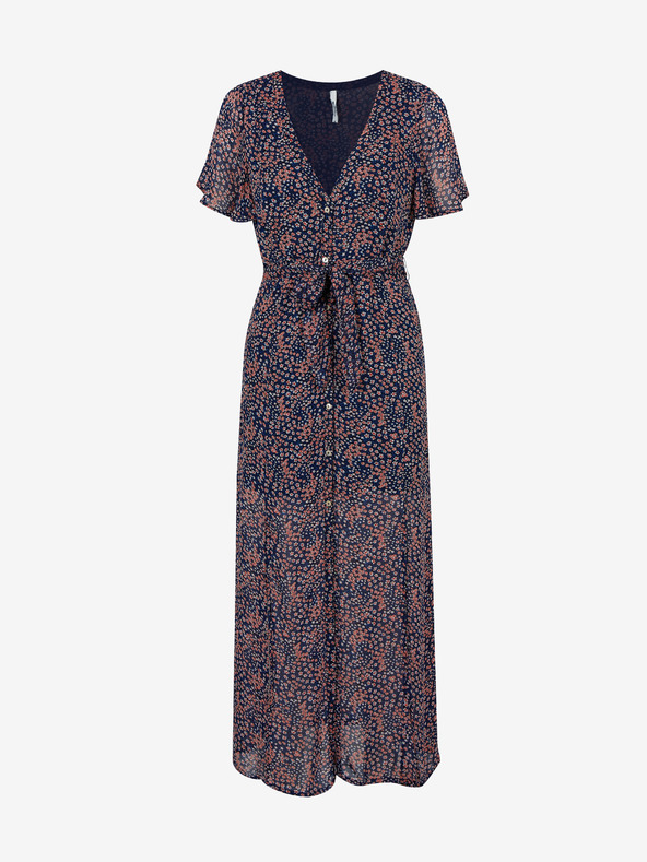 Pepe Jeans Cămașă cu model albastru închis pentru femei cu tăietură mediană Pepe Jeans Marilyn