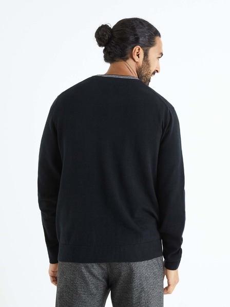 Celio Pulover negru pentru bărbați Celio Beretro